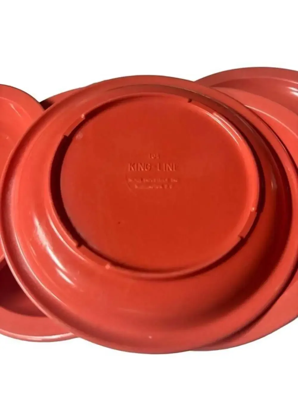 Set of 5 Vintage King-Line 104 Melamine Plates by Nemir Industries